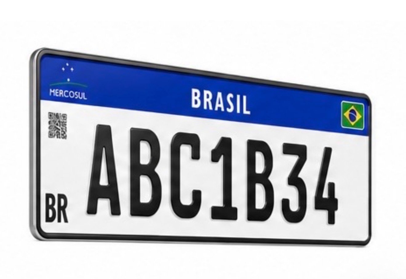 Placa Decorativa Mercosul Personalizada para Carros e Motos - Imagem 3